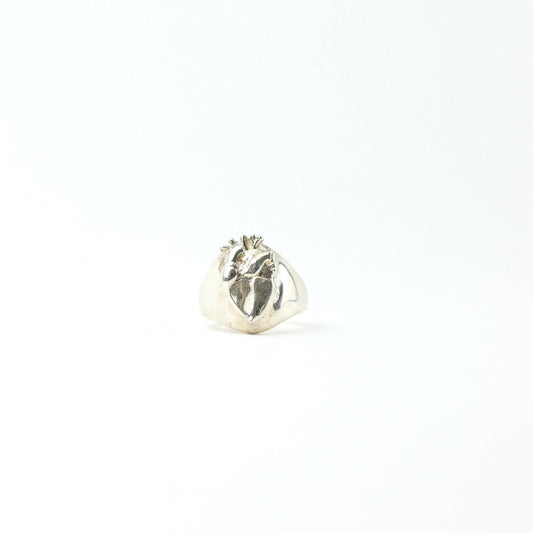 ANILLO CORAZON PLATA